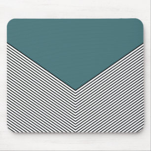 Mousepad Design e triângulo azul do diafrão preto e branco