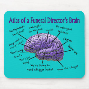 Mousepad Design engraçado do cérebro do diretor