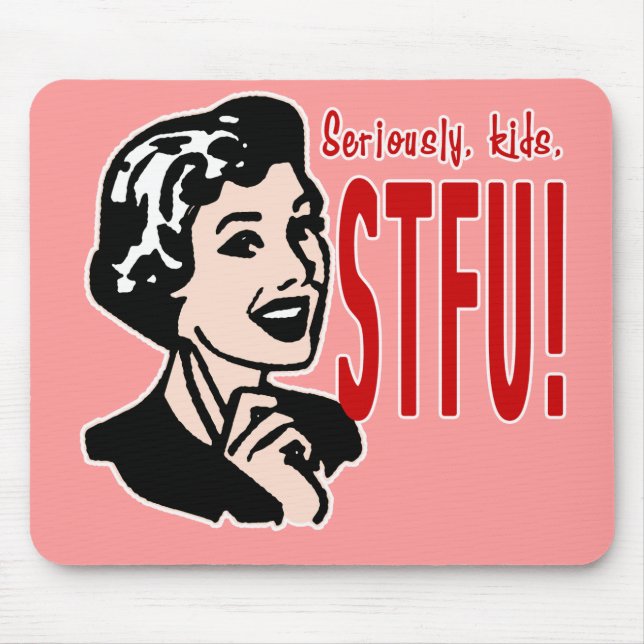 Mousepad Design engraçado do dia das mães (Frente)