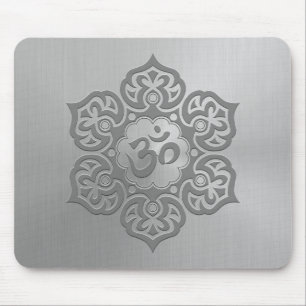 Mousepad Design floral de aço do ohm