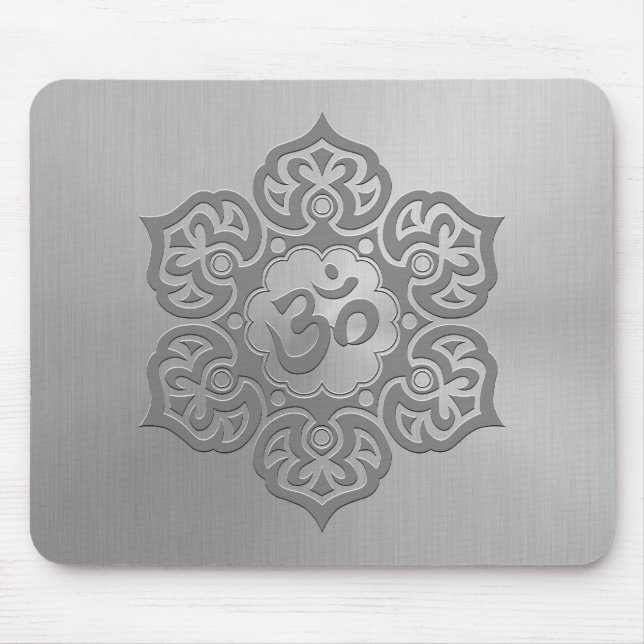 Mousepad Design floral de aço do ohm (Frente)