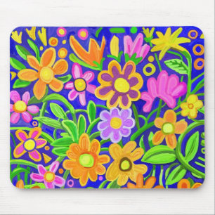 Mousepad Design floral pintado