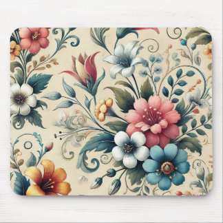 Mousepad design floral sem costura criado