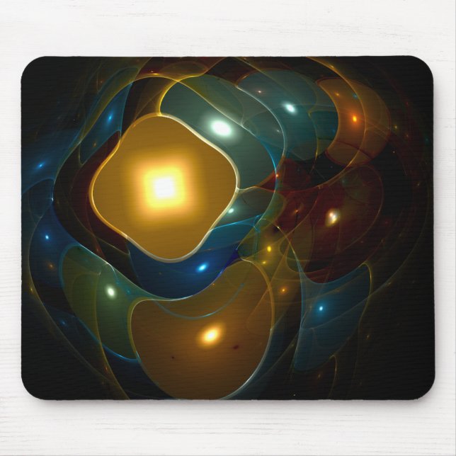 Mousepad Design Fractal gerado por computador abstrato (Frente)