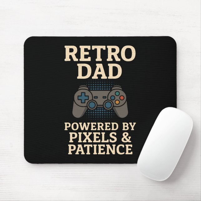 Mousepad Design Gamer Pixel do Pai (Com mouse)