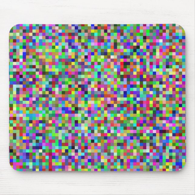 Mousepad design geométrico colorido (Frente)