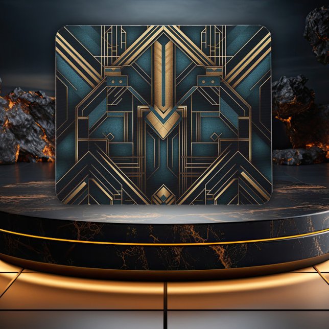 Mousepad Design Geométrico de Glamour da Era de Ouro (Criador carregado)
