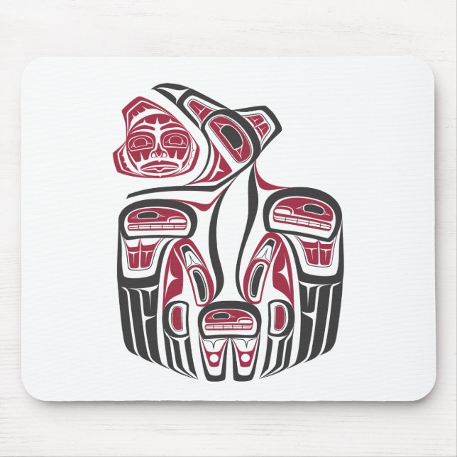 Mousepad Design Haida Raven (Frente)