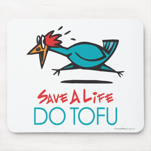 Mousepad Design Humorístico Tofu (Frente)