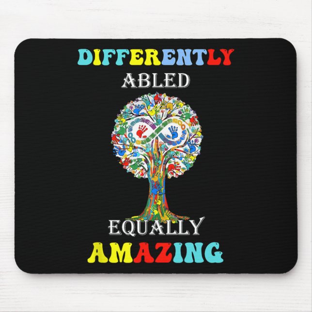 Mousepad Design Incrivelmente Incrível para Pessoas com Def (Frente)