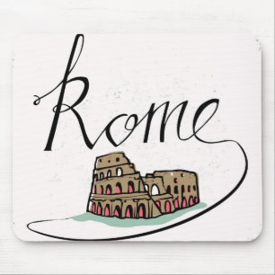 Mousepad Design indicado por letras da mão de Roma