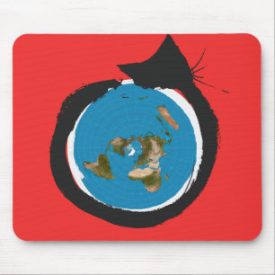 Mousepad Design liso da terra - CLÁSSICO do MAPA do CAT