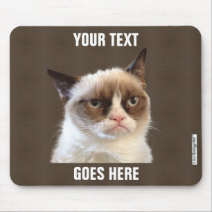 Mousepad Design mal-humorado de Cat™ seu próprio Mousepa