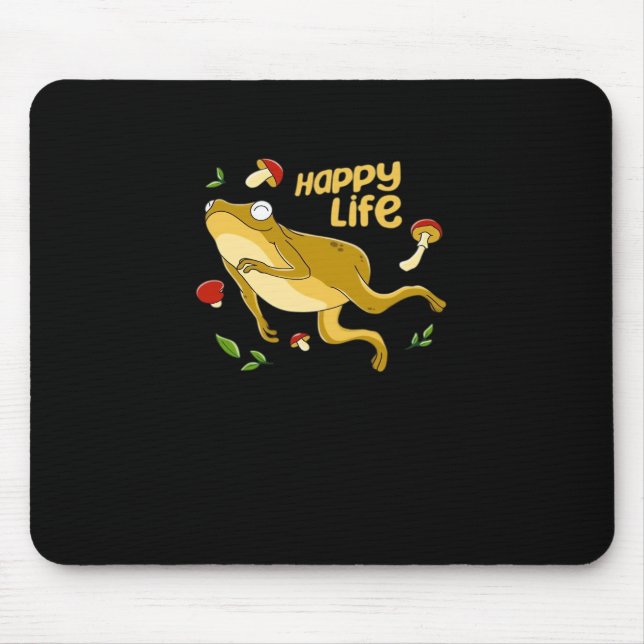 Mousepad Design Minimalista Essencial Sapo Feliz (Frente)