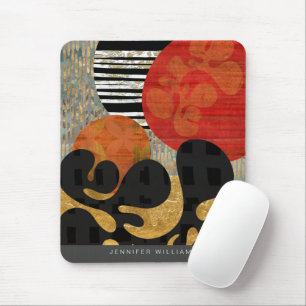 Mousepad Design moderno do abstrato customizável do nome