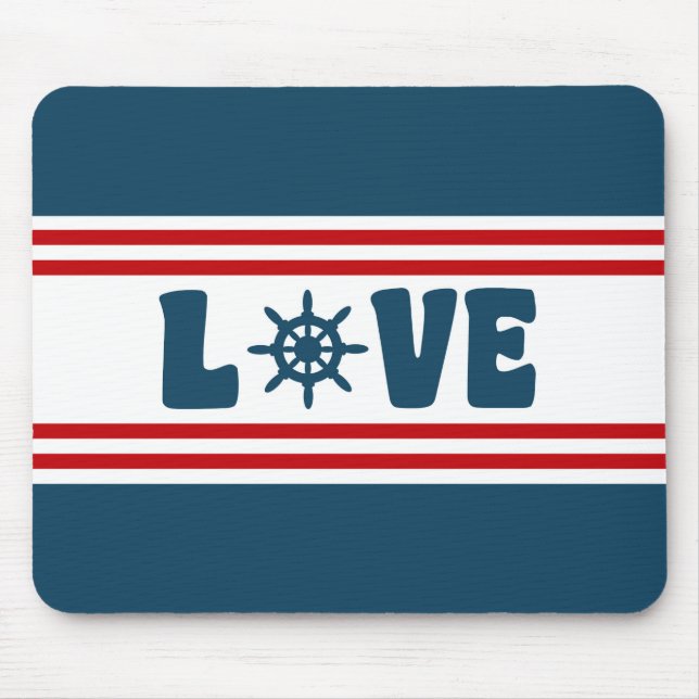 Mousepad Design náutica de amor (Frente)