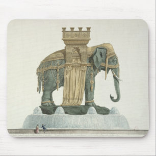Mousepad Design para a fonte do elefante
