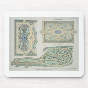 Mousepad Design para o francês, o inglês inglês e modern