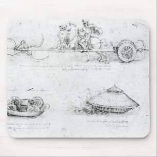 Mousepad Design para um chariot e um carro armado scythed