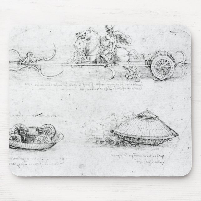 Mousepad Design para um chariot e um carro armado scythed (Frente)