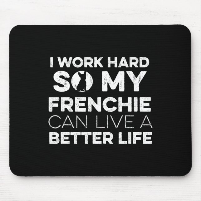 Mousepad Design Para Um Proprietário De Bulldog Francês 1 (Frente)