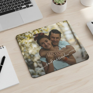 Mousepad Design Personalizado com Foto e Nomes