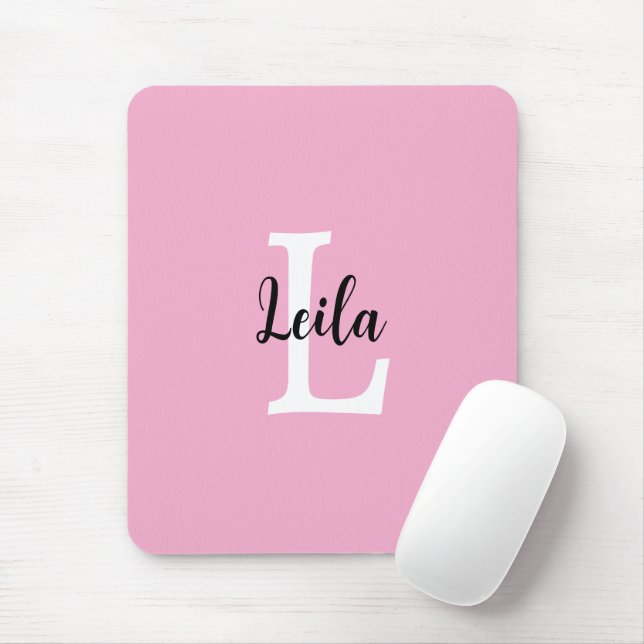 Mousepad Design Personalizado com Nome em Letra de Forma co (Com mouse)
