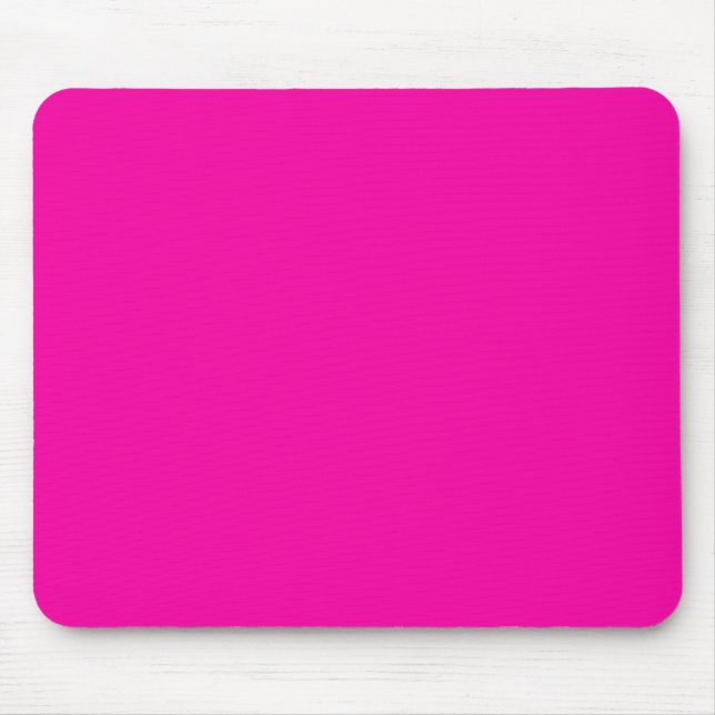 Mousepad Design Personalizado Somente Cor Rosa Quente (Frente)
