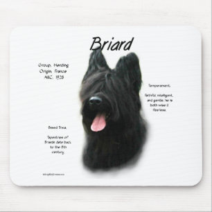 Mousepad Design (preto) da história de Briard