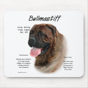 Mousepad Design (rajado) da história de Bullmastiff