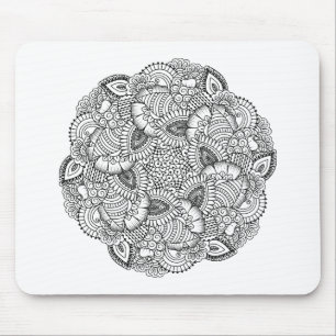 Mousepad Design redondo do Doodle