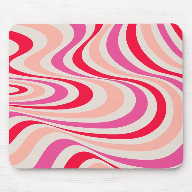 Mousepad Design retrorreflector cor-de-rosa, vermelho e cin (Frente)