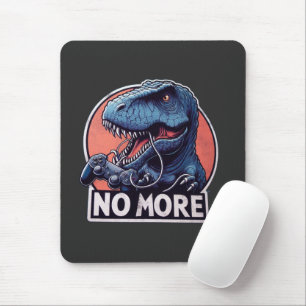 Mousepad Design T-Rex Gamer Não Mais