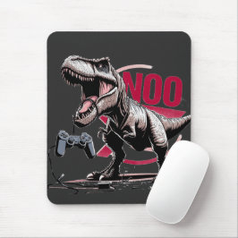 Mousepad Design T-Rex Gamer Rage No More