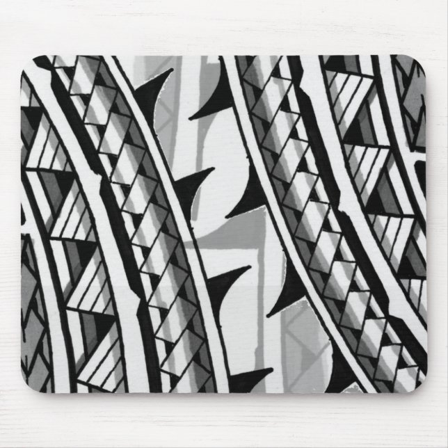 Mousepad Design/tatuagem tribais polinésios tradicionais (Frente)
