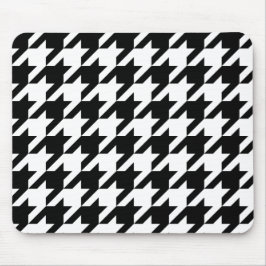 Mousepad Design tradicional japonês-CHIDORI-preto-e-branco