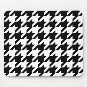 Mousepad Design tradicional japonês-CHIDORI-preto-e-branco