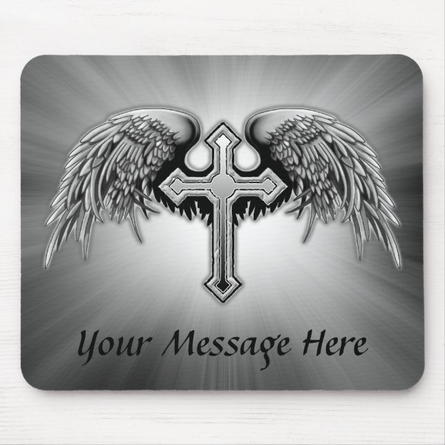 Mousepad Design transversal voado anjo-da-guarda (Frente)