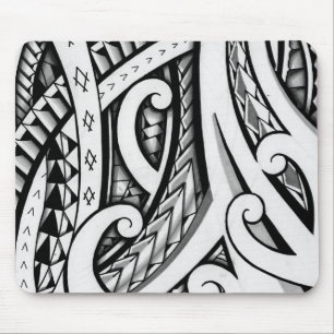Mousepad Design tribal maori original do tatuagem com