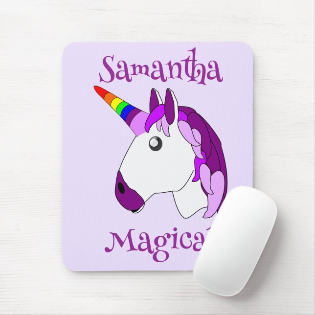 Mousepad Design Unicorn personalizado (Com mouse)