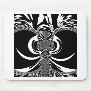 Mousepad Design urbano único clássico preto e branco