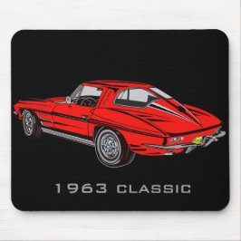 Mousepad Design Vermelho 1963 Clássico