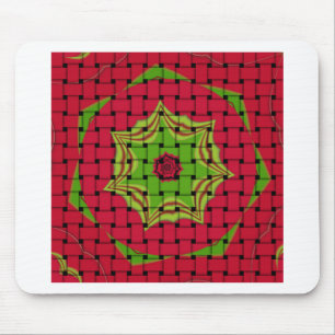 Mousepad Design vermelho-tecido africano