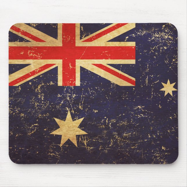 Mousepad Design Vintage Bandeira da Austrália (Frente)