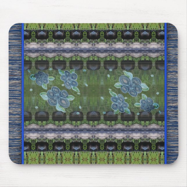 Mousepad Designer de Mágica Flor Azul (Frente)