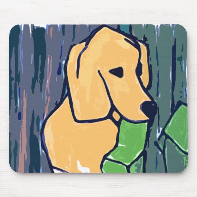 MOUSEPAD DESLIZADORES DO JARDIM DE LABRADOR RETRIEVER (Frente)
