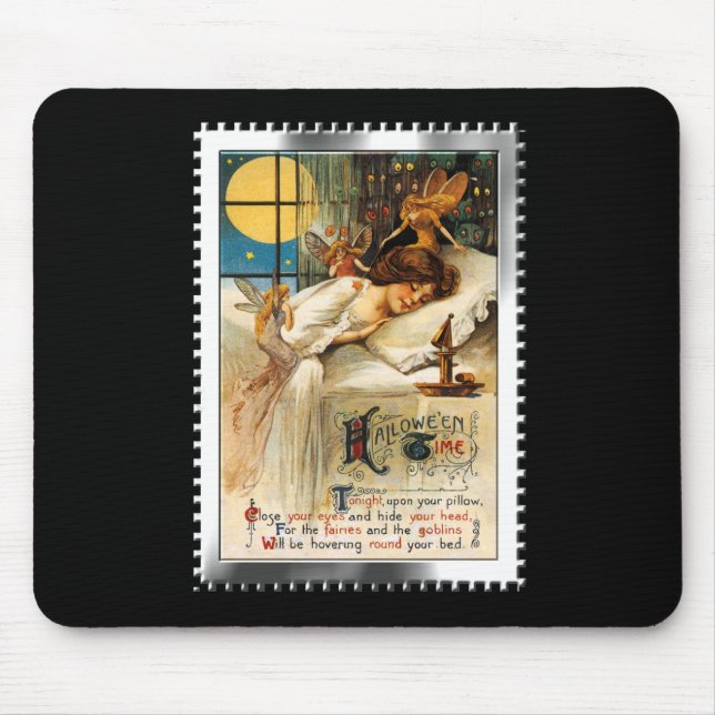 Mousepad Desmoronamento nostálgico do Halloween Goblins e F (Frente)