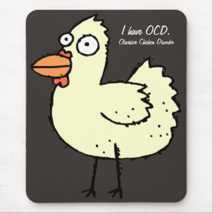 Mousepad Desordem obsessiva da galinha de OCD