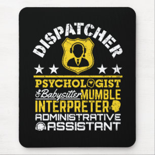 Mousepad Despachante Funções não oficiais Engraçado 911 Des
