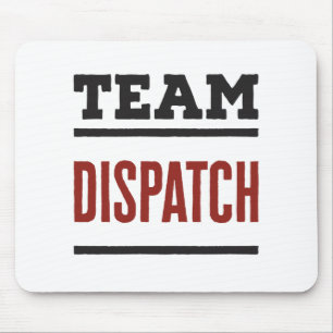 Mousepad Despacho de equipe 911 Dispatcher de emergência
